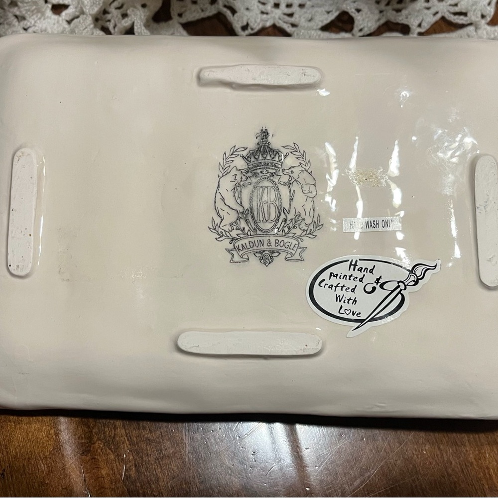Floral Ceramic Rectangular Tray - Picture 8 of 8